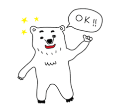 Polar bear and his friends sticker #8124404