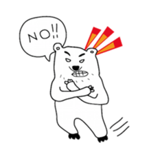 Polar bear and his friends sticker #8124405