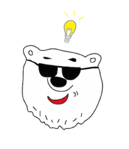 Polar bear and his friends sticker #8124423