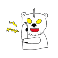 Polar bear and his friends sticker #8124435