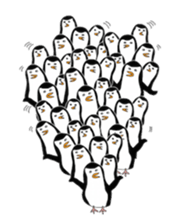 Polar bear and his friends sticker #8124443