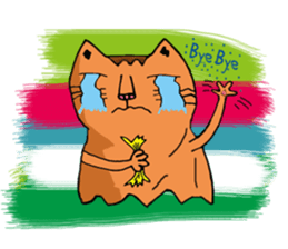 Funny thumbcat family sticker #8124648