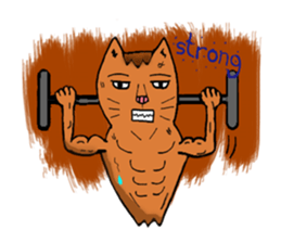 Funny thumbcat family sticker #8124649