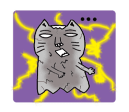 Funny thumbcat family sticker #8124655