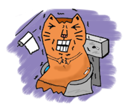 Funny thumbcat family sticker #8124666