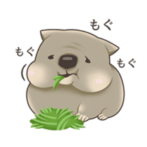 Wombacho and green grass sticker #8124777