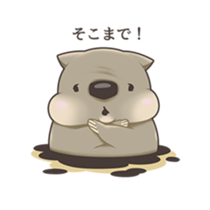 Wombacho and green grass sticker #8124778