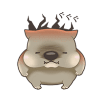 Wombacho and green grass sticker #8124797