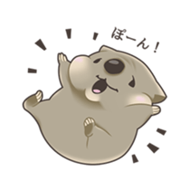 Wombacho and green grass sticker #8124800