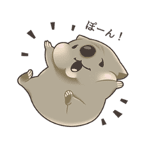 Wombacho and green grass sticker #8124800