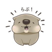 Wombacho and green grass sticker #8124803