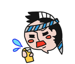 Cheerful tail Samurai's 02 sticker #8125943