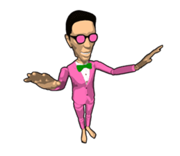 Pink uncle doll 2 sticker #8126012