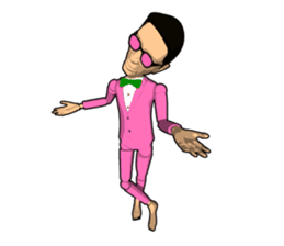 Pink uncle doll 2 sticker #8126023