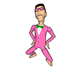 Pink uncle doll 2 sticker #8126026