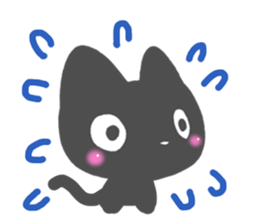Black cat Sticker!2 sticker #8126330