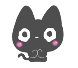 Black cat Sticker!2 sticker #8126341