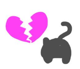 Black cat Sticker!2 sticker #8126342