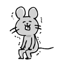 Scrawl mouse sticker #8127369