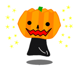 ghost and cat and pumpkin and ,,, sticker #8127933