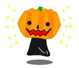 ghost and cat and pumpkin and ,,, sticker #8127933