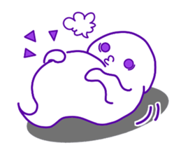 ghost and cat and pumpkin and ,,, sticker #8127939