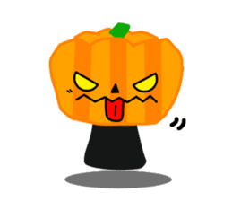 ghost and cat and pumpkin and ,,, sticker #8127942