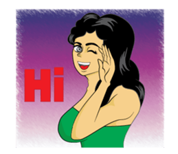 PRETTY LADY sticker #8128044