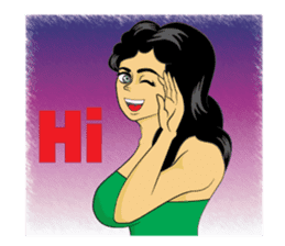 PRETTY LADY sticker #8128044