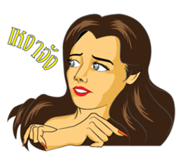 PRETTY LADY sticker #8128045