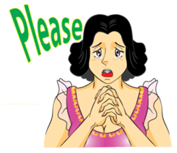 PRETTY LADY sticker #8128054