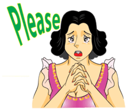 PRETTY LADY sticker #8128054