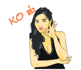 PRETTY LADY sticker #8128055