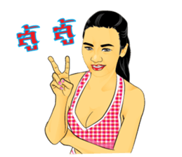 PRETTY LADY sticker #8128062