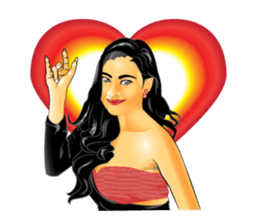 PRETTY LADY sticker #8128064