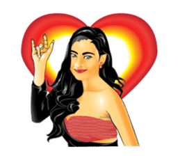 PRETTY LADY sticker #8128064