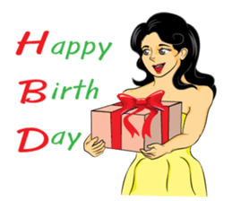 PRETTY LADY sticker #8128067