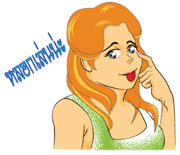 PRETTY LADY sticker #8128077