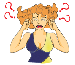 PRETTY LADY sticker #8128078