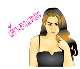 PRETTY LADY sticker #8128079