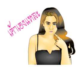 PRETTY LADY sticker #8128079