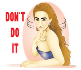 PRETTY LADY sticker #8128083