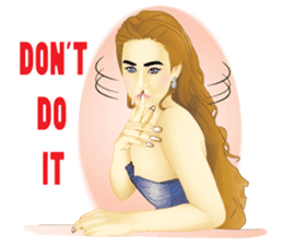 PRETTY LADY sticker #8128083