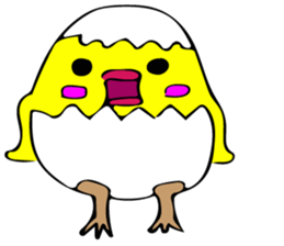 Very cute baby chick. sticker #8128902