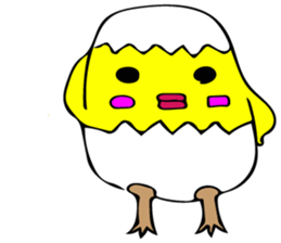 Very cute baby chick. sticker #8128905