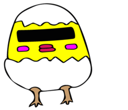 Very cute baby chick. sticker #8128916