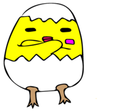 Very cute baby chick. sticker #8128918