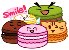 Sweets Macaron Family sticker #8129240