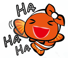 Clownfish-sea life sticker #8129804