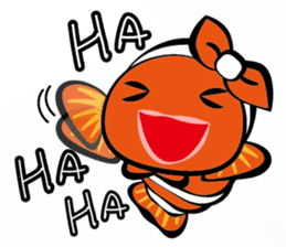 Clownfish-sea life sticker #8129804